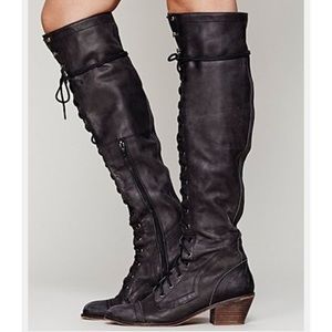 Free People by Jeffery Cambell Joe Lace-up Boots